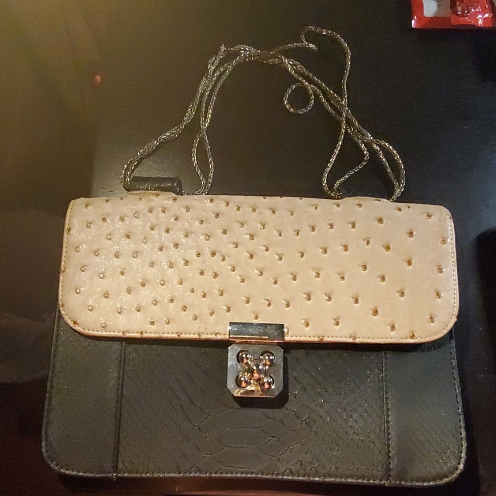 Beige and Black pocketbook